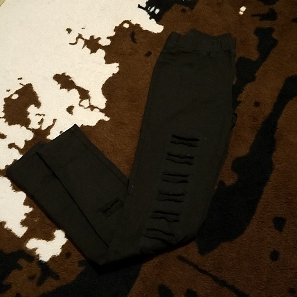 Black jeggings